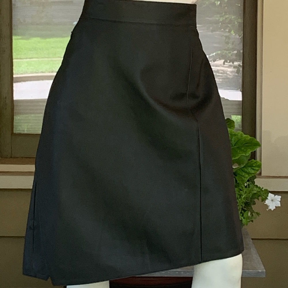 Akris 100% Lamb Nappa Leather skirt Sz14